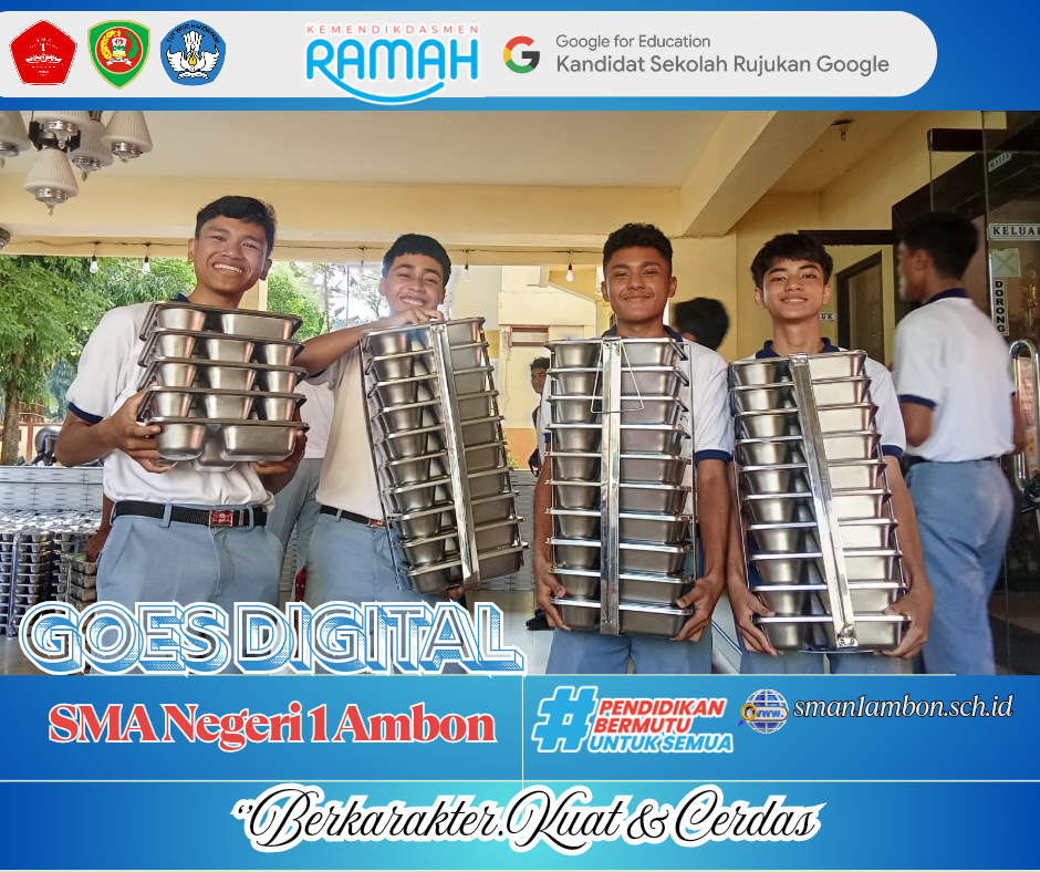 Pelaksanaan Program Makan Bergizi (MBG) hari ke-tujuh di SMA Negeri 1 Ambon