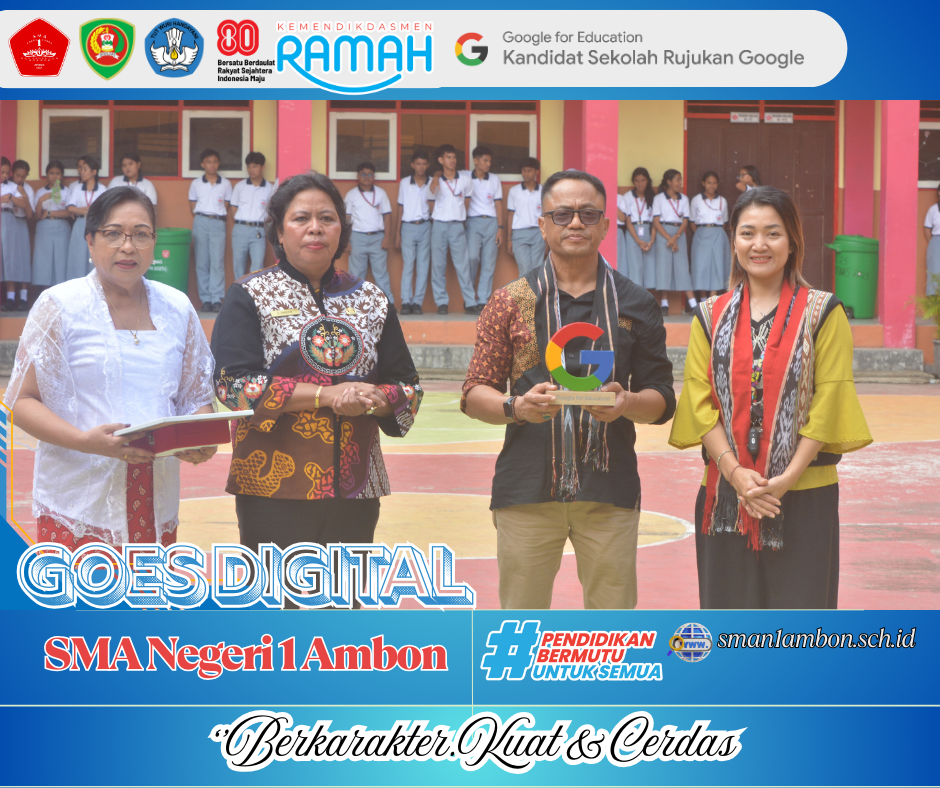 Penyerahan Plakat Kandidat Sekolah Rujukan Google Pertama di Maluku