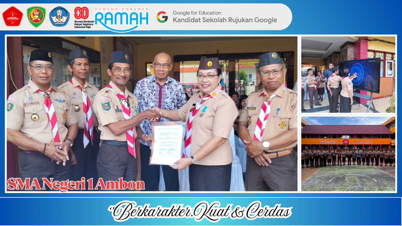Perkuat Karakter Siswa, SMAN 1 Ambon Teken MOU "BINAR SMANSA" dengan Kwarcab Kota Ambon
