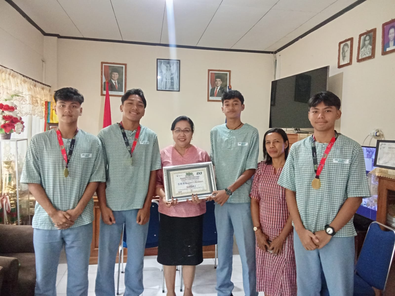 Siswa SMA Negeri 1 Ambon Raih Juara Pertama pada Ajang Turnamen Basket 3x3 Goblin Cup