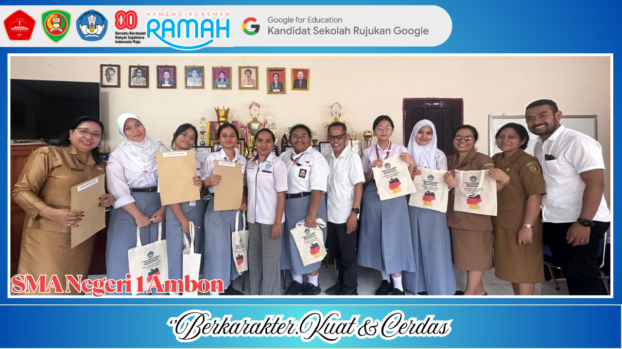 Penyerahan Sertifikat Juara Olimpiade Bahasa Jerman Tingkat Provinsi Maluku Tahun 2025