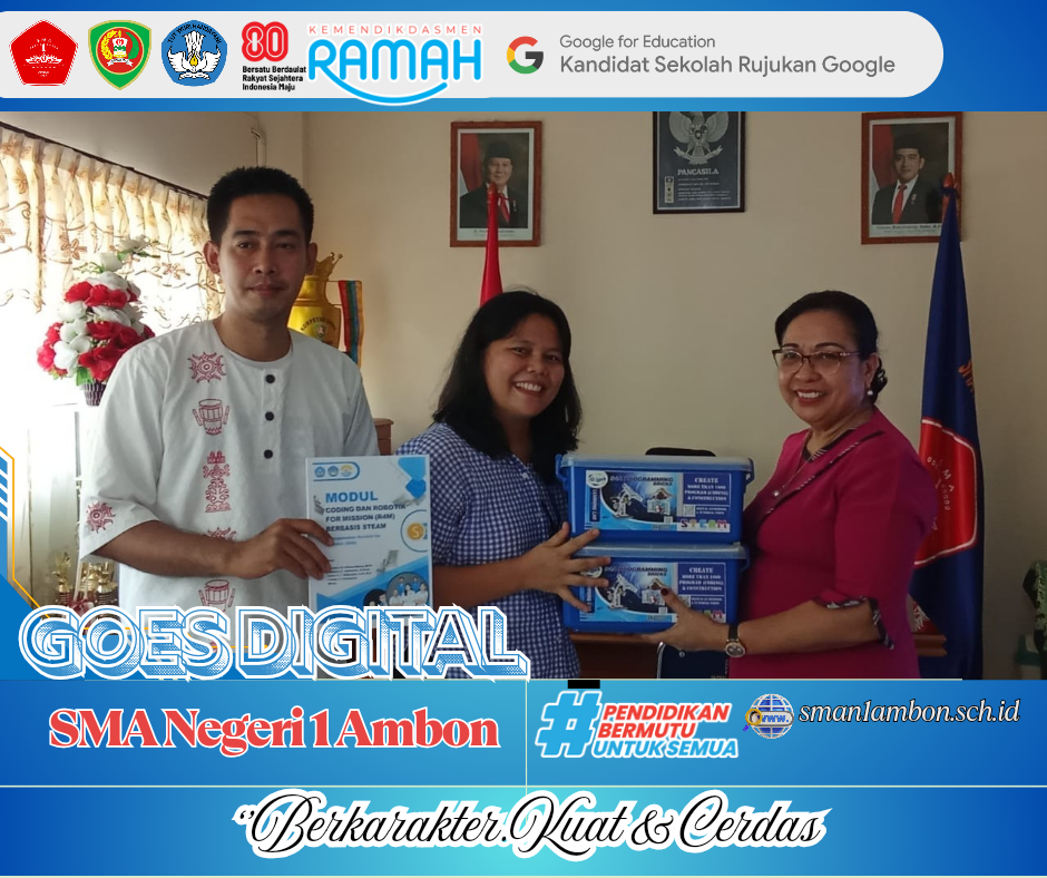 FKIP Unpatti Serahkan Perangkat Robotik kepada SMA Negeri 1 Ambon