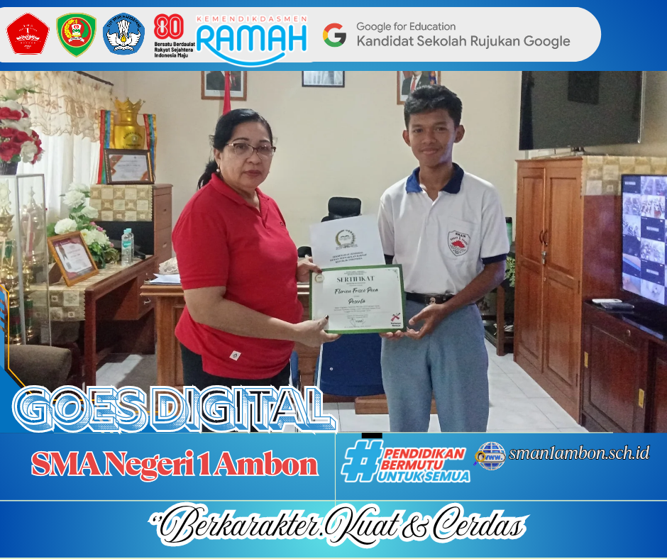 SMA Negeri 1 Ambon Kembali Torehkan Prestasi: Siswa Raih Sertifikat Parlemen Remaja 2025